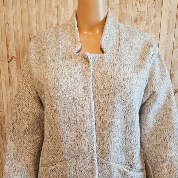 Express Comfy Long Open Jacket Coat Gray Small Petite- Great Condition - Picture 2 of 10